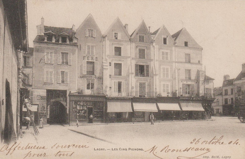 Carte postale ancienne L2481 - Lagny-sur-Marne - Les 5 pignons