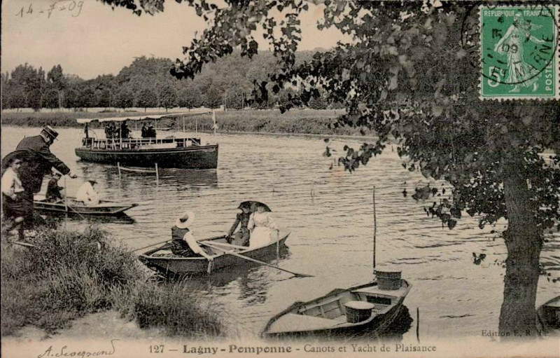 Carte postale ancienne L2731 - Lagny-sur-Marne - Bords de Marne