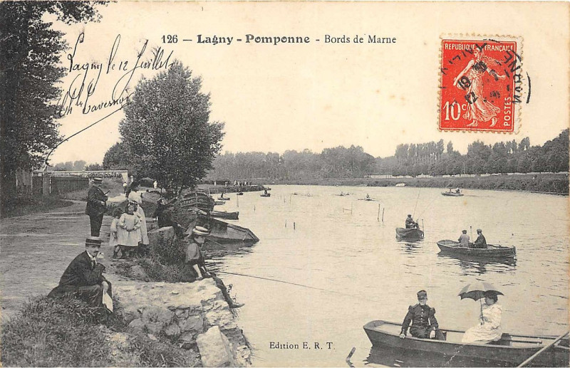 Carte postale ancienne L2733 - Lagny-sur-Marne - Bords de Marne