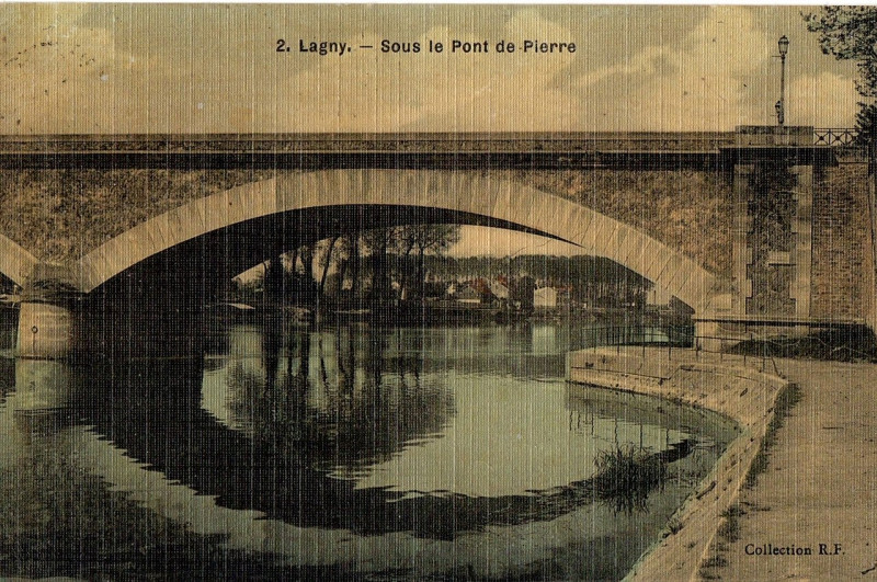 Carte postale ancienne L2859 - Lagny-sur-Marne - Pont de fer