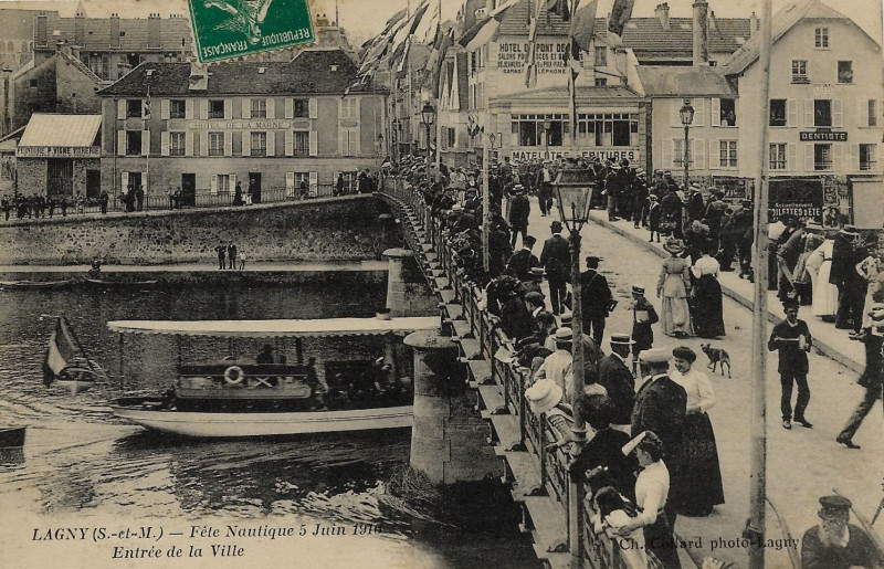 Carte postale ancienne L2860 - Lagny-sur-Marne - Pont de fer