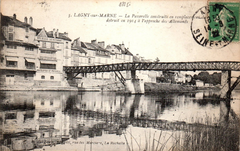 Carte postale ancienne L2865- Lagny-sur-Marne - Pont de fer