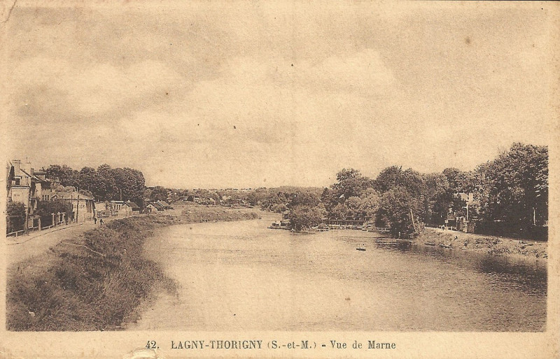 Carte postale ancienne L2879 - Lagny-sur-Marne - Bords de Marne