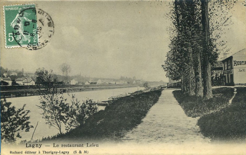 Carte postale ancienne L2886 - Lagny-sur-Marne - Restaurant Leleu