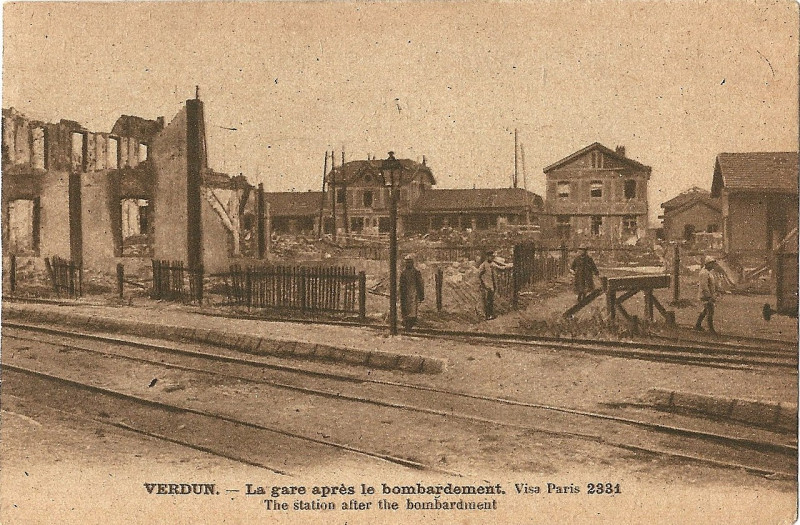 Carte postale ancienne Verdun-Fr-55-bombardé-vers 1918-a11 à Verdun