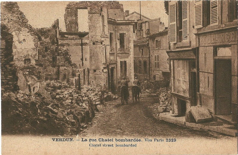Carte postale ancienne Verdun-Fr-55-bombardé-vers 1918-a12 à Verdun