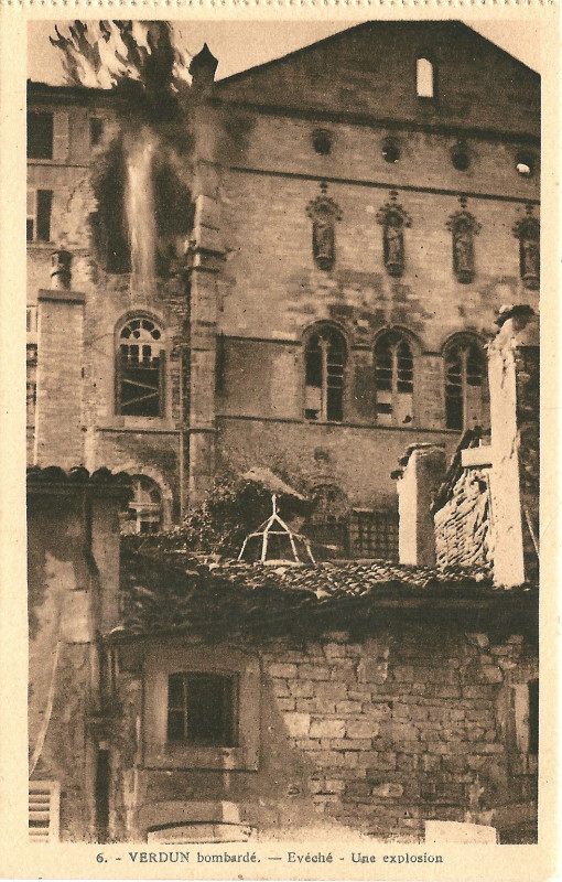 Carte postale ancienne Verdun-Fr-55-bombardé-vers 1918-b05 à Verdun