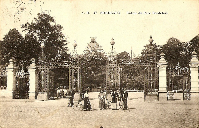 Carte postale ancienne Parc Bordelais - Entrée principale 6 à Bordeaux