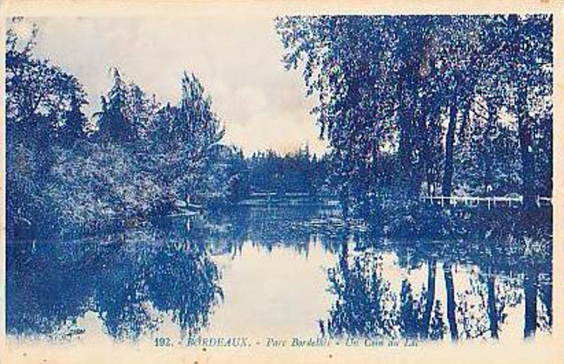 Carte postale ancienne Parc Bordelais - Lac 20 à Bordeaux