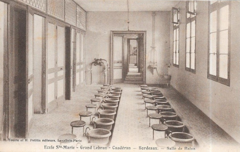 Carte postale ancienne Sainte-Marie Grand Lebrun - 77 - Hydrothérapie à Bordeaux