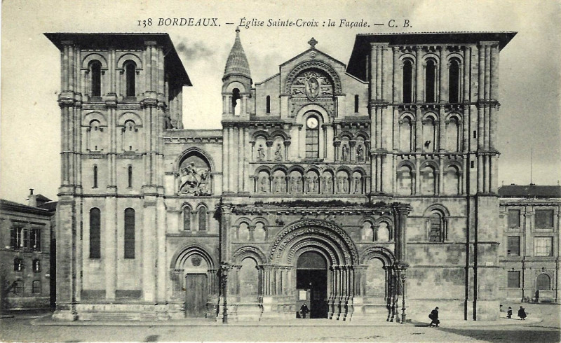 Carte postale ancienne Bordeaux Sainte-Croix 3 à Bordeaux