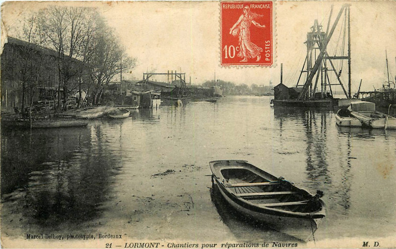 Carte postale ancienne Lormont - Chantiers de la Gironde 3 à Bordeaux