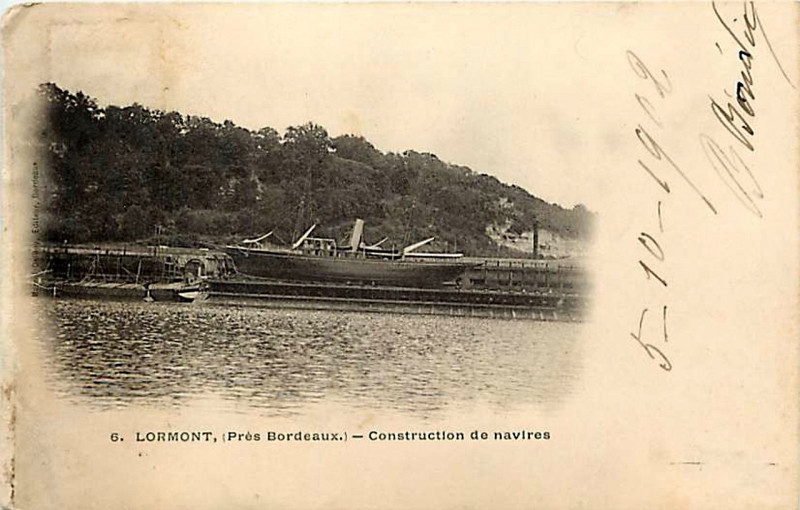 Carte postale ancienne Lormont - Chantiers de la Gironde 5 à Bordeaux