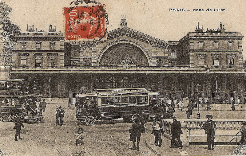 Carte postale ancienne Paris - Gare de l'Est à Paris 10e