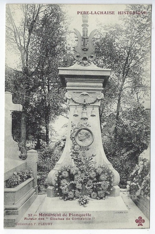 Carte postale ancienne Le Père-Lachaise - Monument de Planquette à Paris 20e