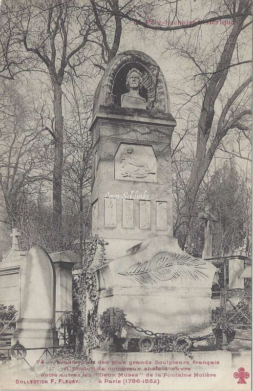 Carte postale ancienne Le Père-Lachaise - Pradier à Paris 20e