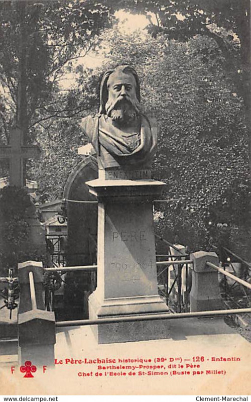 Carte postale ancienne Le Père-Lachaise - Barthélémy-Prosper Enfantin à Paris 20e