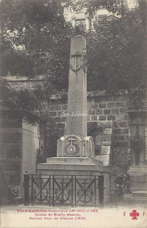 Carte postale ancienne Le Père-Lachaise - Comte de Rosily-Mesros à Paris 20e