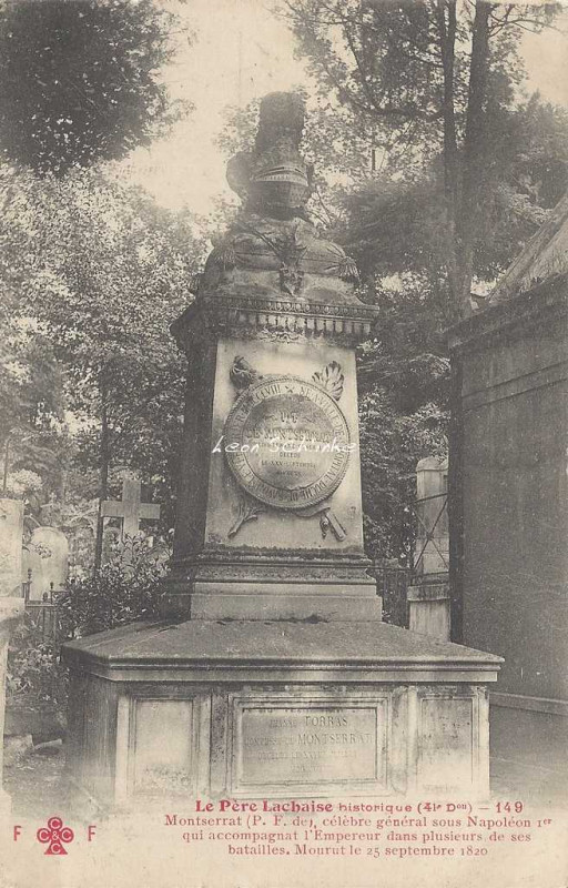 Carte postale ancienne Le Père-Lachaise - Montserrat à Paris 20e