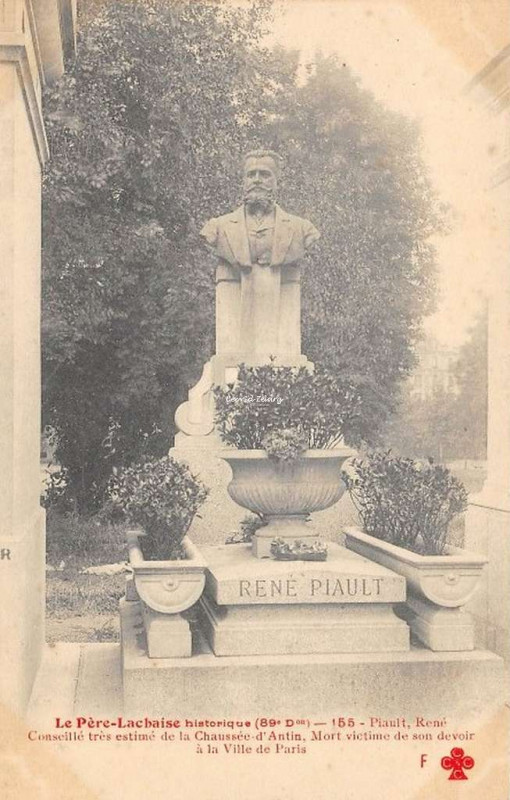Carte postale ancienne Le Père-Lachaise - René Piault à Paris 20e