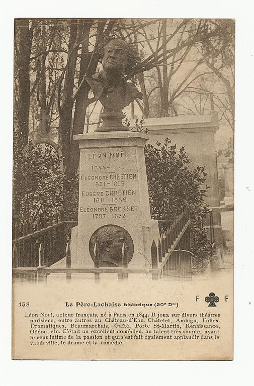 Carte postale ancienne Le Père-Lachaise - Léon Noël à Paris 20e