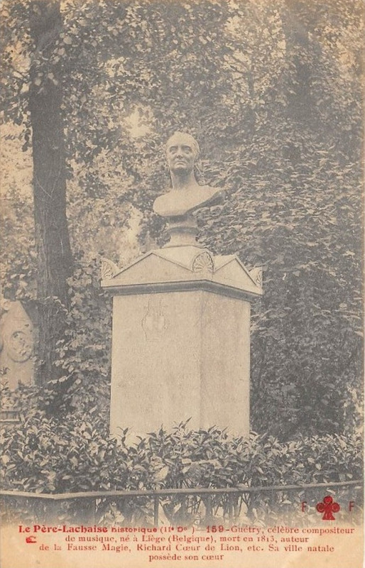 Carte postale ancienne Le Père-Lachaise - Guétry à Paris 20e
