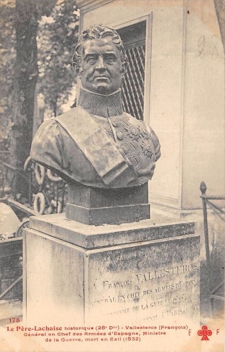 Carte postale ancienne Le Père-Lachaise - Vallesteros à Paris 20e