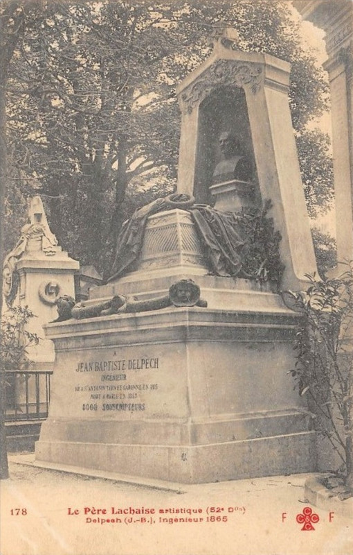 Carte postale ancienne Le Père-Lachaise - Delpech à Paris 20e