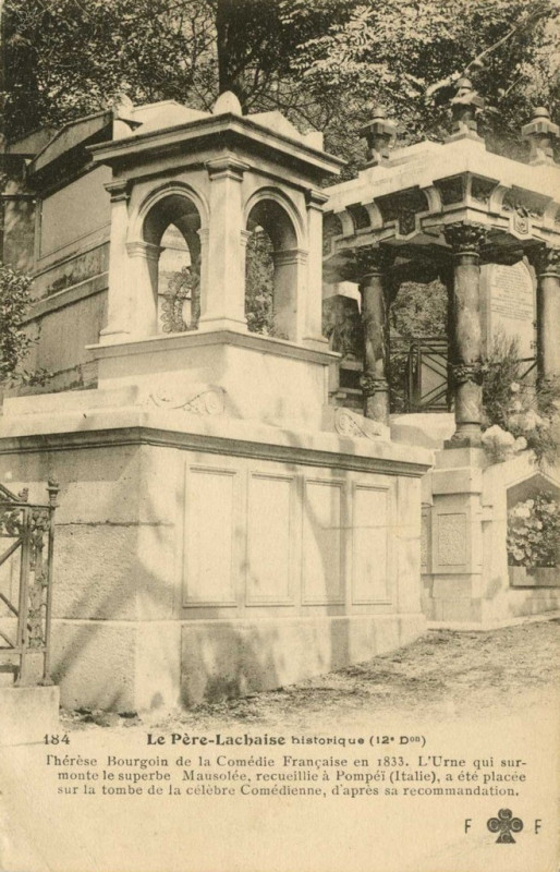 Carte postale ancienne Le Père-Lachaise - Thérèse Bourgoin à Paris 20e