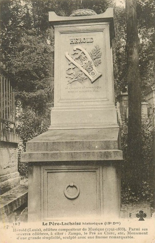 Carte postale ancienne Le Père-Lachaise - Louis Hérold à Paris 20e