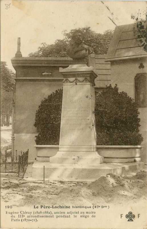 Carte postale ancienne Le Père-Lachaise - Eugène Cléray à Paris 20e