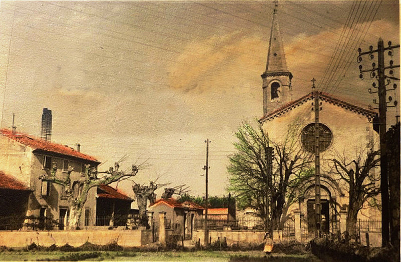 Carte postale ancienne Les Valayans église