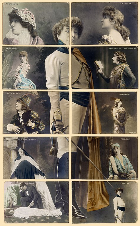 Carte postale ancienne Bernhardt-Postcard-Puzzle-1906
