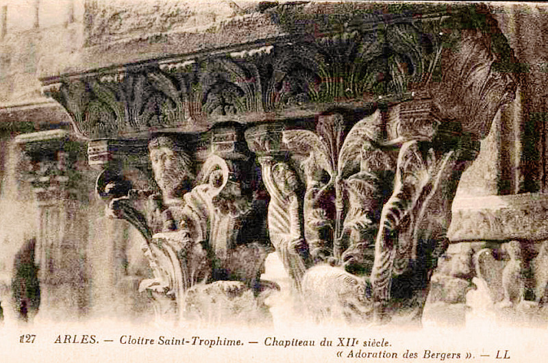 Carte postale ancienne Arles Saint-Trophime XIIe