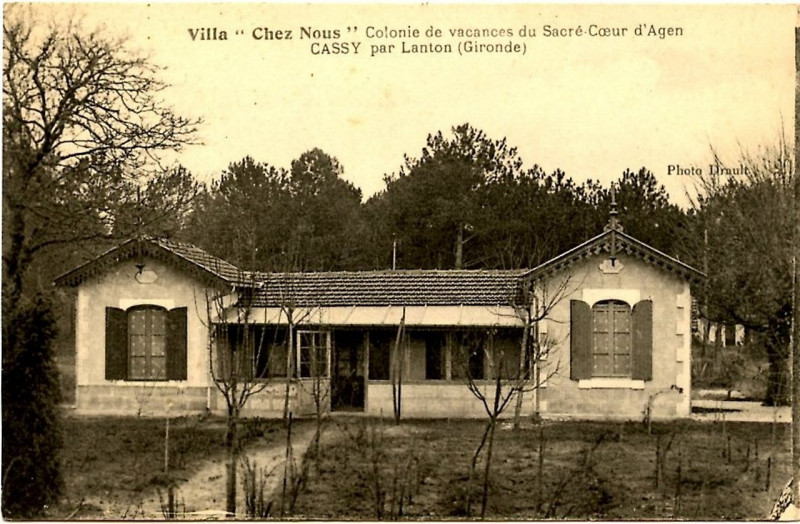 Carte postale ancienne Cassy - Colonie de vacance Chez-nous c