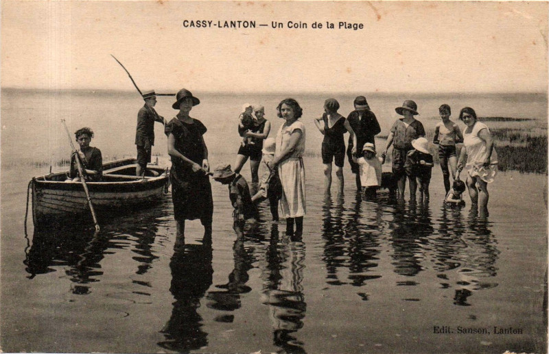 Carte postale ancienne Cassy - un coin de la plage