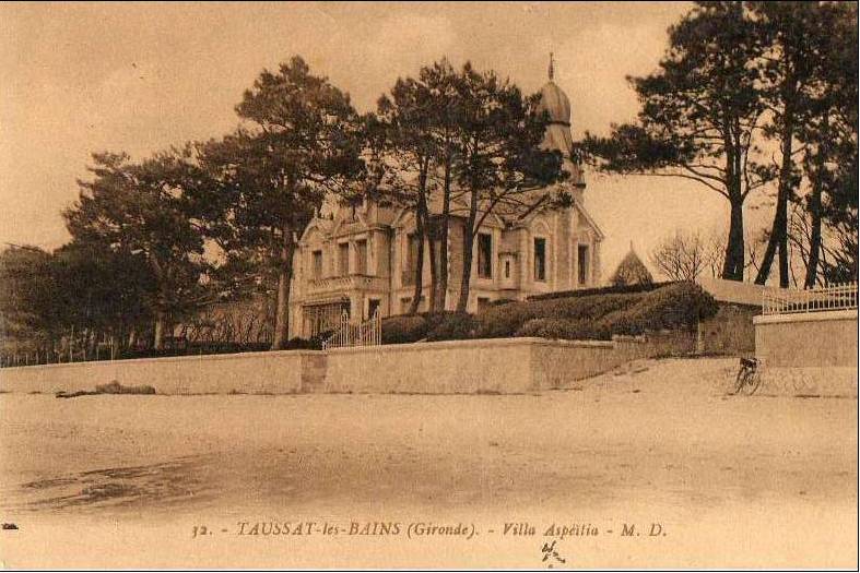 Carte postale ancienne Taussat-les-bains - Villa Aspéitia b