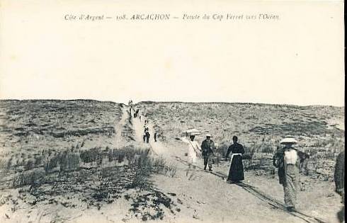 Carte postale ancienne Cap-Ferret - La Pointe