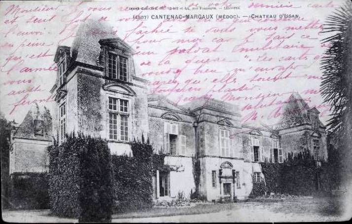 Carte postale ancienne Margaux-Cantenac - château d'Issan 1