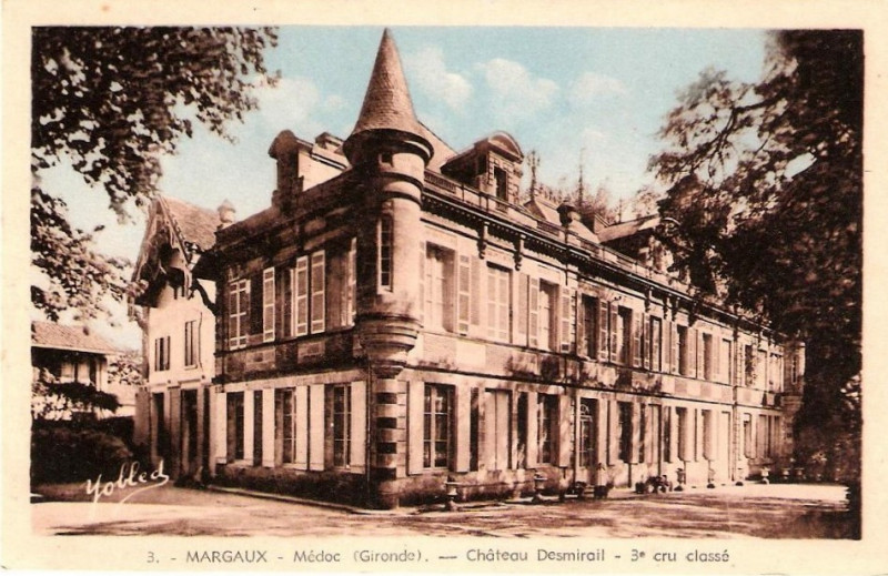 Carte postale ancienne Margaux-Cantenac - château Desmirail 2
