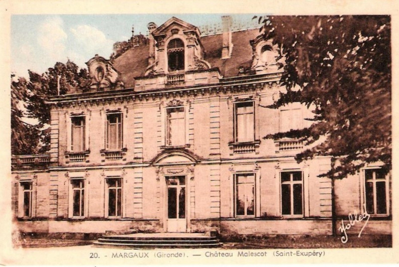 Carte postale ancienne Margaux-Cantenac - château Malescot 1