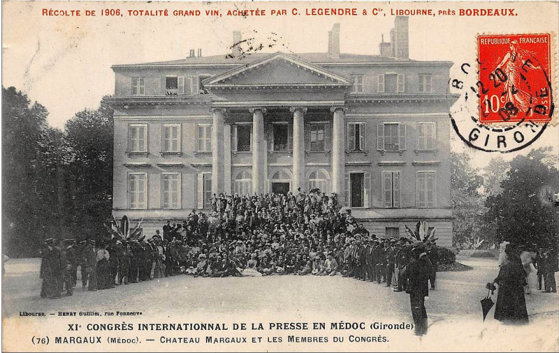 Carte postale ancienne Margaux-Cantenac - château Margaux 5