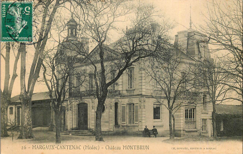 Carte postale ancienne Margaux-Cantenac - château Montbrun 1