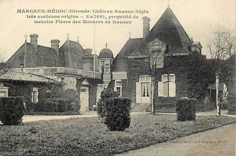 Carte postale ancienne Margaux-Cantenac - château Rauzan-Ségla 1