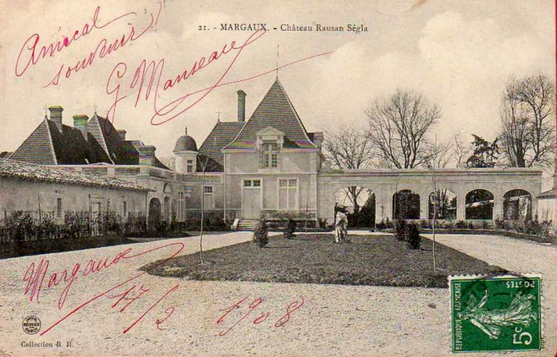 Carte postale ancienne Margaux-Cantenac - château Rauzan-Ségla 2