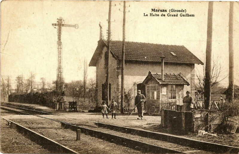 Carte postale ancienne Marsas - La Halte du Grand Guilhem