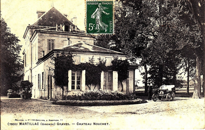 Carte postale ancienne Martillac - château Nouchet 1