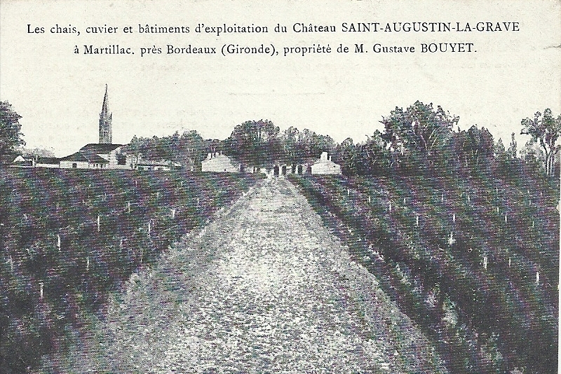 Carte postale ancienne Martillac - château Saint-Augustin 1