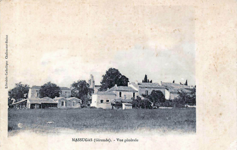 Carte postale ancienne Massugas - vue générale 1