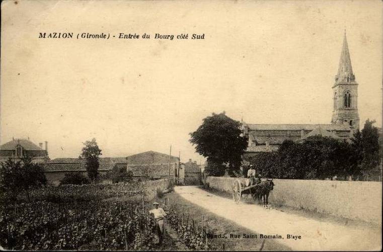 Carte postale ancienne Mazion - bourg 5